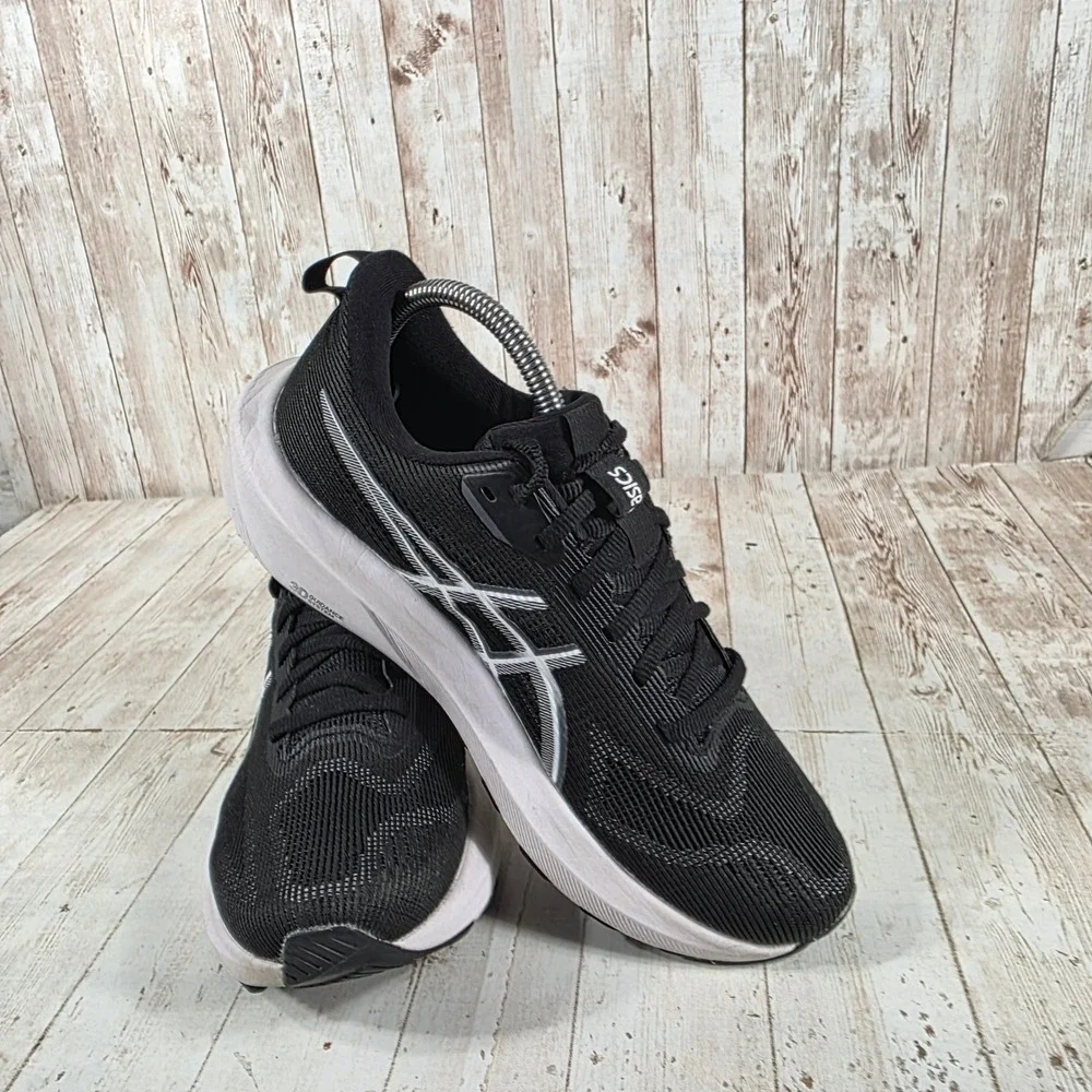 ASICS GT-1000 14 Black White Women Running Shoes 1012B859 Size 8.5 FF Blast